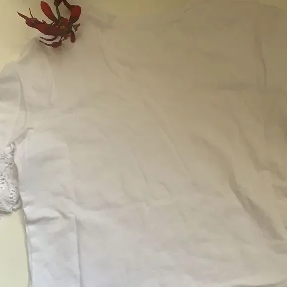 💥STELLA Tweed Top With Crochet Ruffle Sleeves💥 - Picture 10 of 13